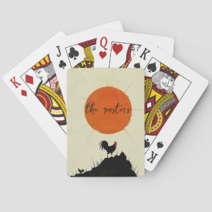 Jeu De Cartes Lever du soleil et coq de l'aile