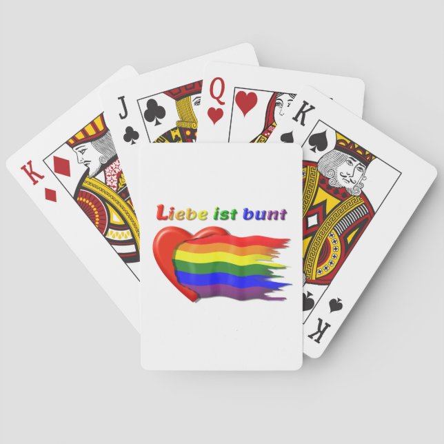 Jeu De Cartes LGBT Arc-en-ciel 2 (dos)