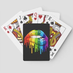 Jeu De Cartes LGBT Rainbow Lip Gay pride