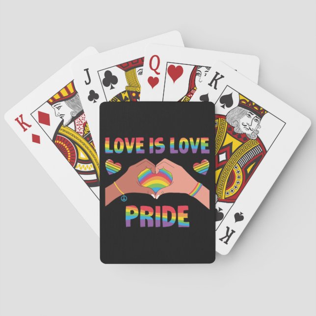 Jeu De Cartes LGBTQ - L'amour est amour - Fierté (dos)