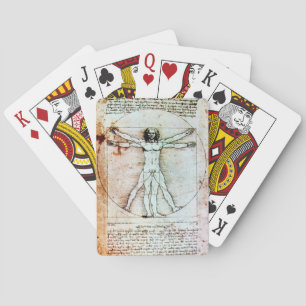 Jeu De Cartes L'HOMME VITRUVIEN - Parchemin antique