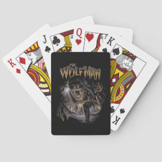 Jeu De Cartes L'Homme Wolf Jouant Des Cartes