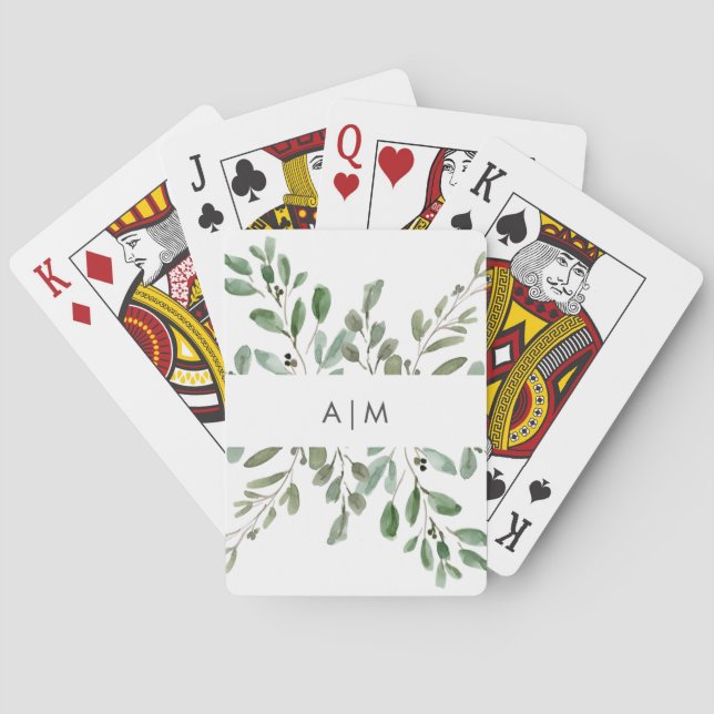 Jeu De Cartes Liage minimal | Monogramme (dos)