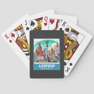 Jeu De Cartes Ligne aérienne Retro Leipzig