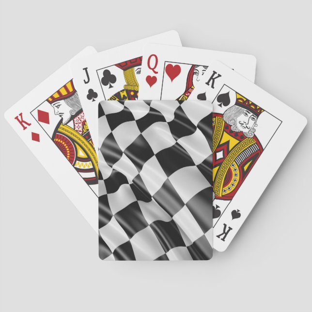 Jeu De Cartes Ligne de fin de l'indicateur de À damiers du venti (dos)