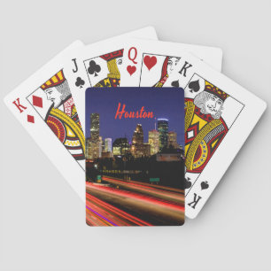 Jeu De Cartes Ligne Skyline de Houston Texas City