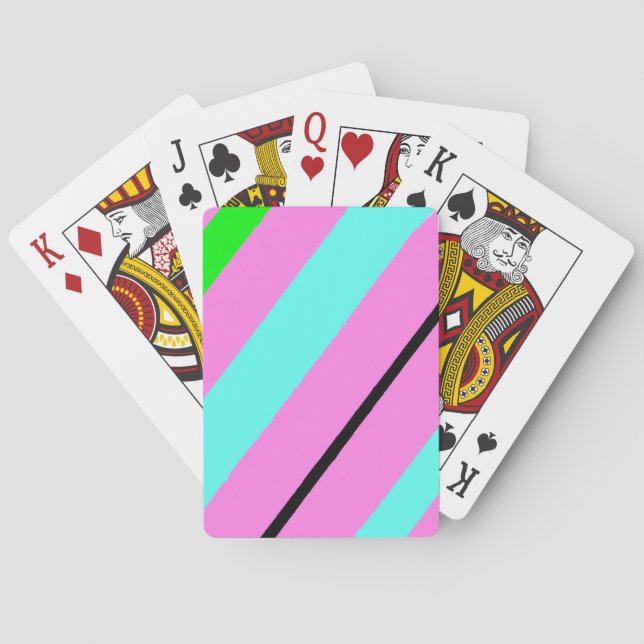 Jeu De Cartes Lignes colorées (dos)