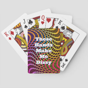 Jeu De Cartes Lignes tourbillonnant Dizzy Card Mains Funny Poker