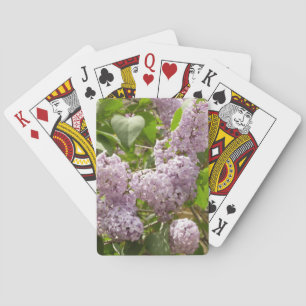 Jeu De Cartes Lilac Bush Belles fleurs de printemps violettes