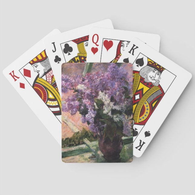Jeu De Cartes Lilacs dans une fenêtre | Mary Cassatt (dos)