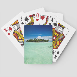 Jeu De Cartes L'île du Pacifique avec la plate-forme de