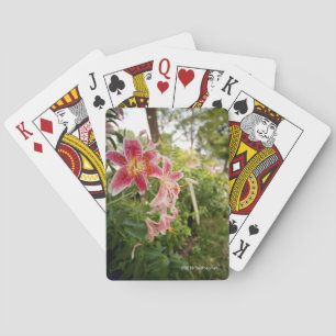 Jeu De Cartes Lillies rose