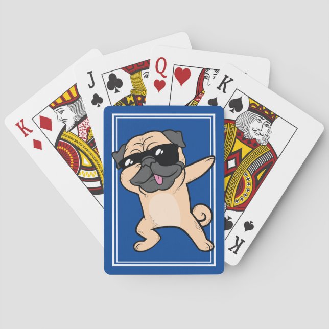 Jeu De Cartes Limande bronzage drôle tamponnante fraîche de (dos)