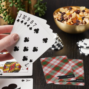 Jeu De Cartes Lindsay Robe Clan Tartan Plaid Motif