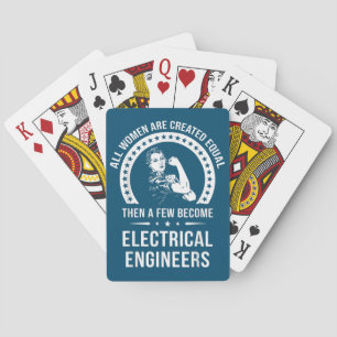 Jeu De Cartes L'Ingénieur Électrique Pour Femmes Est Créé Égalem