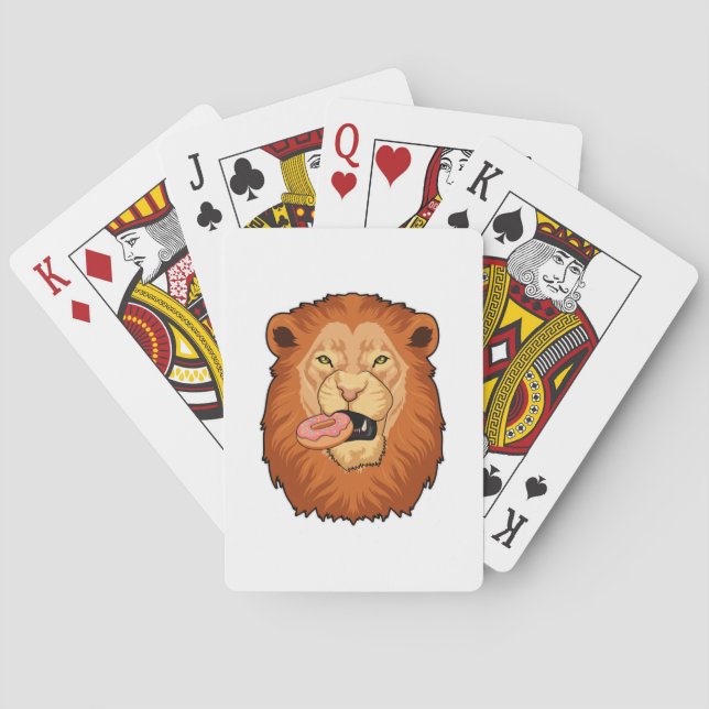Jeu De Cartes Lion avec Donut (dos)