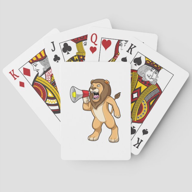 Jeu De Cartes Lion avec microphone (dos)