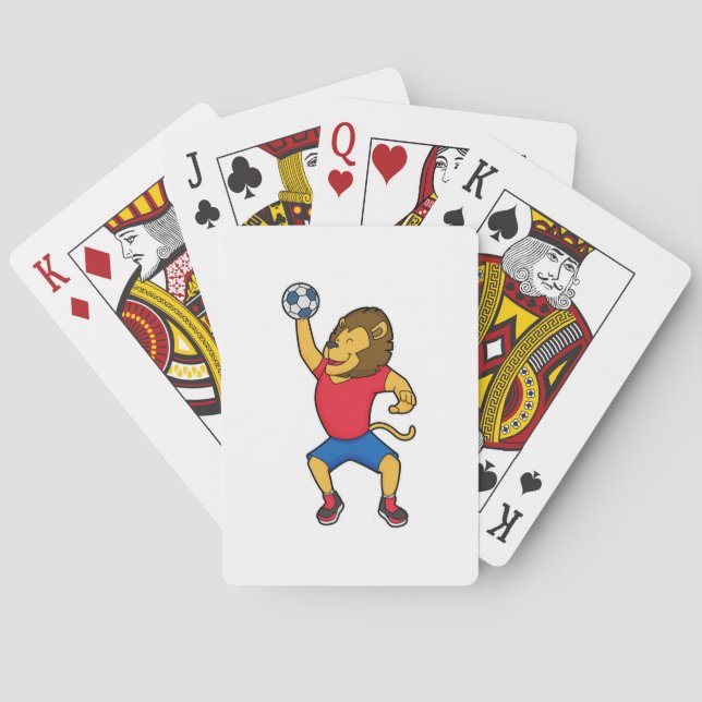 Jeu De Cartes Lion Handball player Handball (dos)