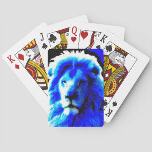 Jeu De Cartes Lion Head Blue