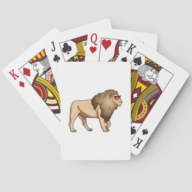 Jeu De Cartes Lion Lunettes de soleil (dos)