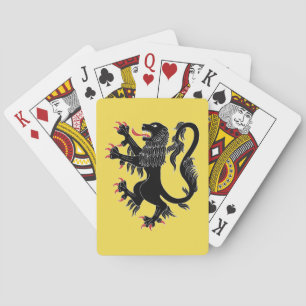 Jeu De Cartes Lion Rampant Sable