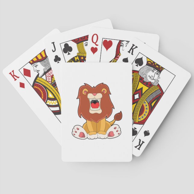 Jeu De Cartes lion rugissant (dos)