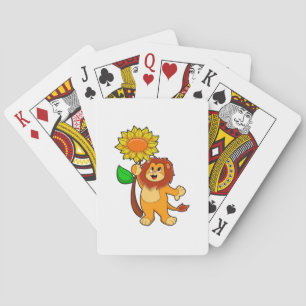 Jeu De Cartes Lion with Flower