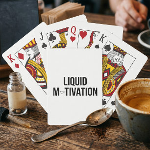 Jeu De Cartes Liquid Motivation Moderne Accro à la Caféine
