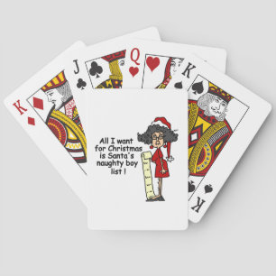 Jeu De Cartes Liste des garçons de père Noël Naughty