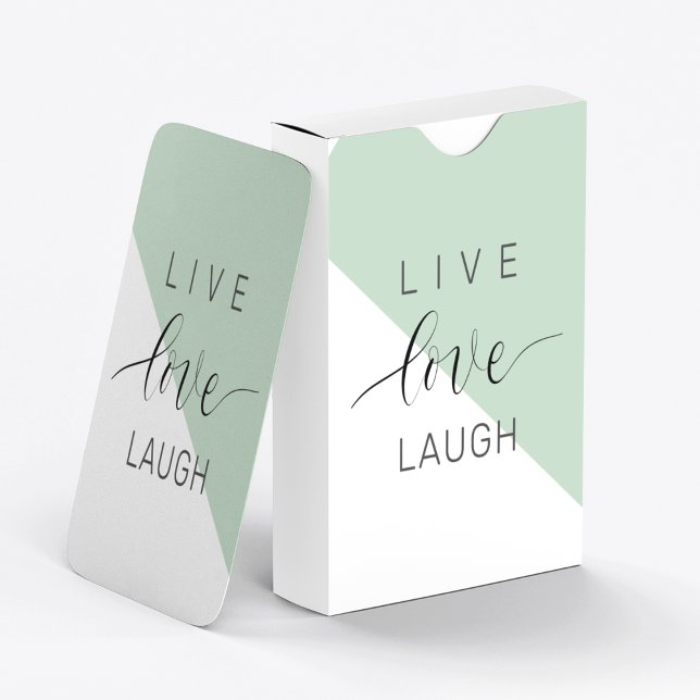 Jeu De Cartes Live Love Lauder Motivation Positive Citation (Créateur téléchargé)