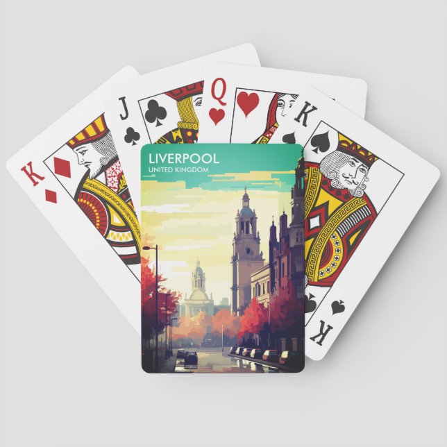 Jeu De Cartes Liverpool Royaume-Uni Travel (dos)
