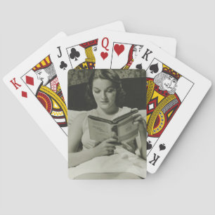Jeu De Cartes Livre de lecture de femme