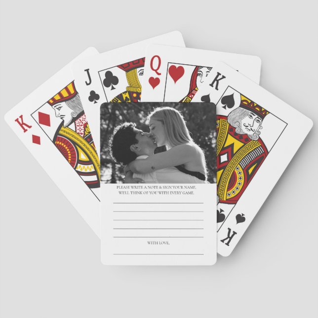 Jeu De Cartes Livre d'invité mariage Lecture des cartes (dos)