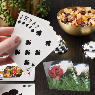 Jeu De Cartes L'oeil du canard photo de près personnalisée