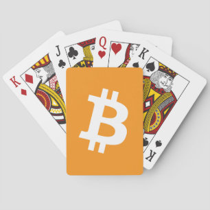 Jeu De Cartes Logo Bitcoin Cryptomonnaie