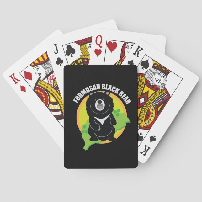 Jeu De Cartes Logo de l'ours noir de Taïwan (dos)