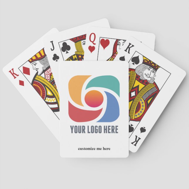 Jeu De Cartes Logo d'entreprise personnalisable Marketing d'entr (dos)