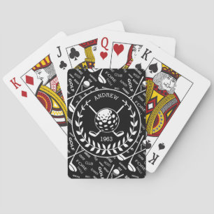 Jeu De Cartes Logo élégant personnalisé de golf de golfeur