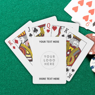 Jeu De Cartes Logo Et Texte Professionnels Personnalisés