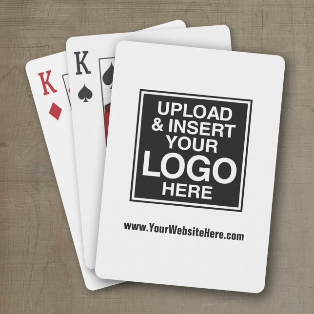 Jeu De Cartes Logo Office ou Business de base (Add your logo to these personalized playing cards - your logo here)