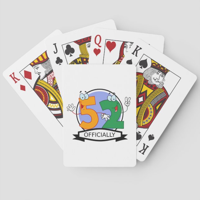 Jeu De Cartes Logo officiel 52 Anniversaire (dos)