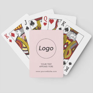 Jeu De Cartes Logo Professional Blush Pink