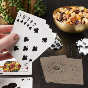 Jeu De Cartes Logo professionnel classique personnalisé et code 