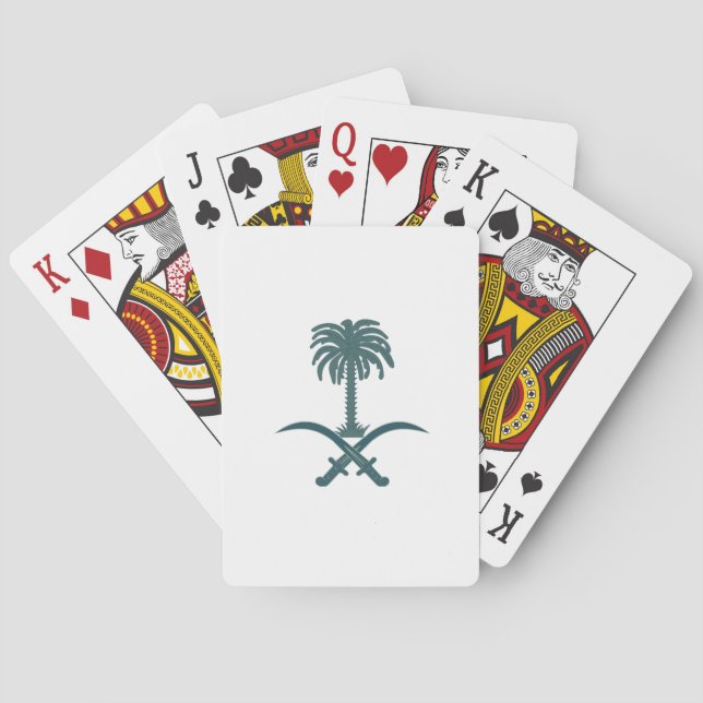 Jeu De Cartes Logo saoudien Deux épées et un palmier (dos)