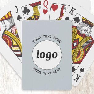 Jeu De Cartes Logo Simple Avec Texte Professionnel Promotionnel 