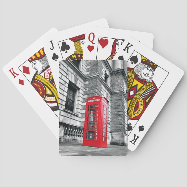 Jeu De Cartes London Calling - Red Phone Box - Play Cards (dos)