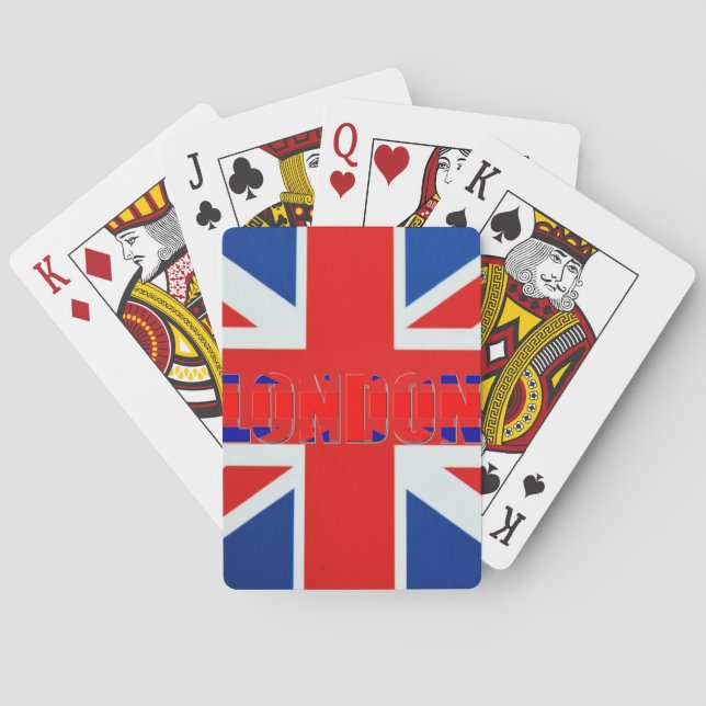 Jeu De Cartes Londres Bicyclettes de jeu (dos)