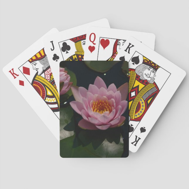 Jeu De Cartes Lotus Nénuphar Rose Jouer Cartes (dos)