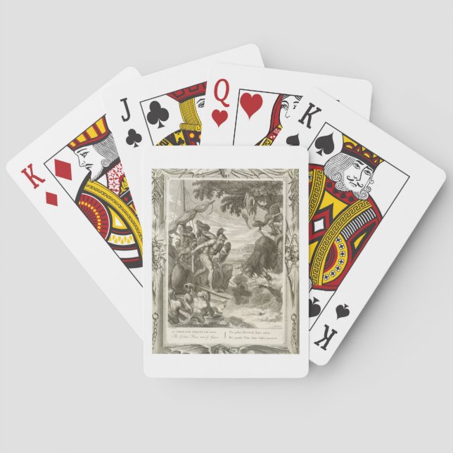 Jeu De Cartes L'ouatine d'or gagnée par Jason (gravure) (dos)