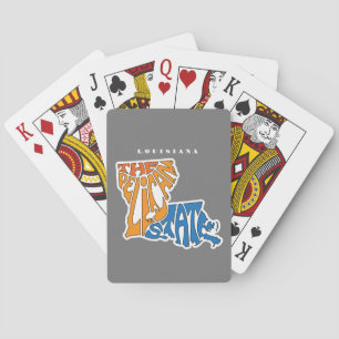 Jeu De Cartes Louisiane surnom Word Art
